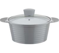Faitout Fonte d'Aluminium GSW BOLERO, 28 cm, Induction, Revêtement VITAFON sans PFAS, Gris Blanc