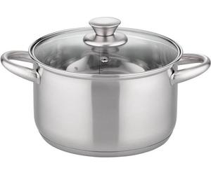 Faitout GSW RIGO, 24 cm, Acier inoxydable, Induction, Poignées isolantes