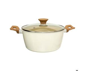 Faitout ""Harmony"" D24cm en aluminium forgé beige - 5 five simply smart
