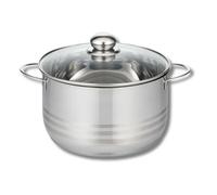 Elo Faitout Inox 24 cm 2222426 – Induction, tous feux, Couvercle en verre, Sans PFAS