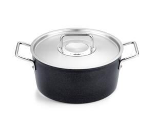Faitout haut ADAMANT 24 cm, noir, aluminium, Fissler
