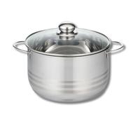 Elo Faitout haut 2222026 20 cm Inox pour induction – Couvercle verre, Sans PFAS