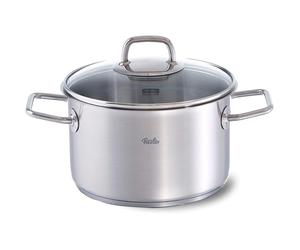 Faitout haut VISEO 20 cm, argent, acier inoxydable, Fissler