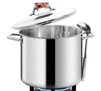 Faitout inox - 11 litres - Avec couvercle - Induction - Diamètre 30 cm