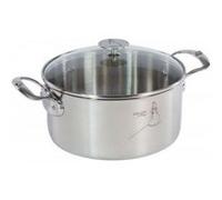 De Buyer Marmite MILADY 20 cm Inox 18/10 poli avec couvercle