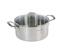 Faitout inox 20cm avec couvercle - 3427.20 - Milady - DE BUYER