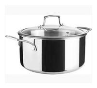 Faitout inox 20cm + couvercle verre - Lacor - 60870 - trichef