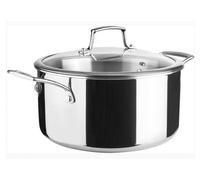 Faitout inox 20cm + couvercle verre - Lacor - 60870 - trichef