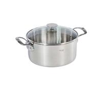 Faitout inox Milady avec couvercle en verre 24 cm 5,4 L De Buyer