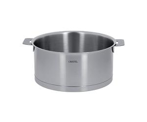 Faitout inox Strate sans manche 24 cm 5,1 L Cristel