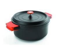 LACOR 25910 FAITOUT AVEC COUVERCLE ROND ALUMINIUM FONDU NOIR 10 CM Noir G