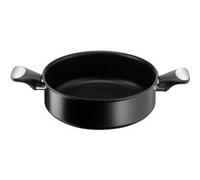 Lagostina Unlimited, rond, noir, aluminium, titane, noir, acier inoxydable, céramique, électrique, gaz, halogène, induction