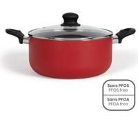 Faitout LIVOO MEP150R, 24 cm, Antiadhésif sans PFOA/PFOS, Poignées Silicone, Tous Feux dont Induction