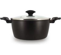 Faitout Menastyl, Aluminium Forgé, 24 cm, Noir, Tous Feux dont Induction