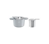 Faitout multifonction avec couvercle et passoire 4,9L Gris Tous feux dont induction Swiss Haus SH-BPP22S