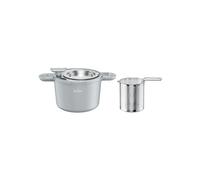 Faitout multifonction avec couvercle et passoire 4,9L Gris Tous feux dont induction Swiss Haus SH-BPP22S