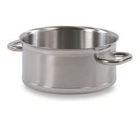 Faitout professionnel sans Couvercle à anses en fonte d'inox massive - Contenance 12,8 L et diamètre 320 mm G