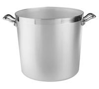 Faitout ronde - Aluminium - 30 cm - Argent - Pour grandes quantités de soupe et bouillon