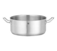 Hendi Marmite basse sans couvercle 7,3 L inox ø280×120 mm compatible toutes sources de chaleur