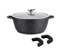 Faitout - SHEPLER - Effet Pierre - 28 cm - Aluminium - Anti-adhésif