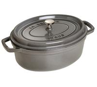Faitout V 8 l, ovale, gris graphite, fonte, Staub