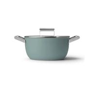 Faitout vert émeraude mat 24cm + couvercle - CSF2412EGM - SMEG
