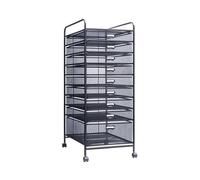FAJNUZI2024 Armoire à Documents Cadre de fichiers en métal, Support sous Le Bureau, Chariot Stockage données Mobiles, avec tiroir