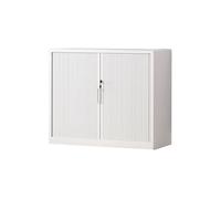 FAJNUZI2024 Armoire à Documents Classeur à Porte coulissante et roulante, Armoire en Acier for fichiers données, de Bureau, bibliothèque Balcon, Petite Rangement(Blanc)