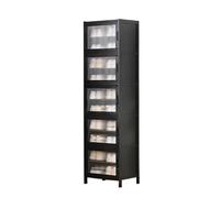 FAJNUZI2024 Meuble à Chaussures Armoire à Chaussures Porte Maison Grande capacité entrée étagère Organisateur Gain de Place Simple en Bois Massif(10 Layers)