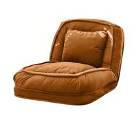 FAJNUZI2024 Pouf Salon Canapé-lit Pliable, Chaise Longue inclinable, for Balcon, Tatami, monoplace, Paresseux(Orange,Petit)