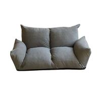 FAJNUZI2024 Pouf Salon Canapé Paresseux Pliant Petit étage avec Coussin et Dossier lit de Chambre(Grigio,Grand)