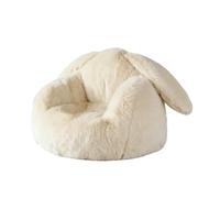 FAJNUZI2024 Pouf Salon Fauteuil Pouf à nid Unique, canapé Paresseux Confortable for la Lecture, Chaise Longue for Chambre Coucher(Blanc)