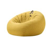 FAJNUZI2024 Pouf Salon Pouf Paresseux Simple for Chambre à Coucher et Balcon, Petit canapé inclinable de Loisirs, Tatami(Yellow,Petit)