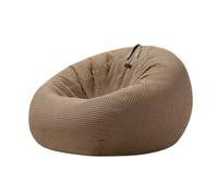 FAJNUZI2024 Pouf Salon Pouf Paresseux Simple for Chambre à Coucher et Balcon, Petit canapé inclinable de Loisirs, Tatami(Bruin,Petit)
