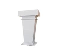 FAJNUZI2024 Pupitre Ajustable Pupitre en Bois for église, école, Bureau et Support de Podium conférence, Marron/Blanc Tribune(Blanc)