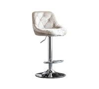 FAJNUZI2024 Tabouret de Bar à Manger Chaise de Cuisine Domestique pivotante, 60-80cm(Blanc)