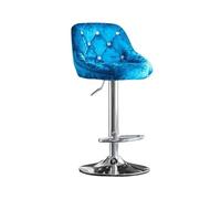 FAJNUZI2024 Tabouret de Bar à Manger Chaise de Cuisine Domestique pivotante, 60-80cm(Blue)