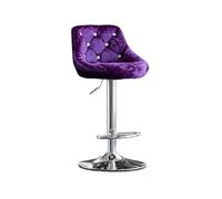 FAJNUZI2024 Tabouret de Bar à Manger Chaise de Cuisine Domestique pivotante, 60-80cm(Dark Purple)