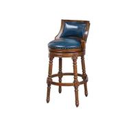 FAJNUZI2024 Tabouret de Bar à Manger Tabouret Haut Dossier Chaise pivotante de Bar(Blue)