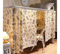 FakeFace Rideau Occultant Lit Superposé Mezzanine ou Lit Cabane Rideau Anti-Poussière Pour Dortoir Des Étudiants Et Élèves Motif Mignon Koala 3 Pièces (115x200cm)