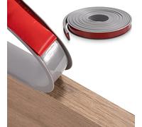 FAKILO Bande de Chant Flexible en U pour Meubles 40mm x 5m, Bande de Bordure de Placage Auto Adhésive en TPE Garniture de Bord de Meubles de Bricolage pour Restauration d'étagères de Chaises, Gris