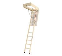 FAKRO - Escaliers escamotables LTK Energy - 70x140/280 - Escalier pour Grenier - Réduit Efficacement Les Pertes de Chaleur - Support de 160kg - Montage Facile