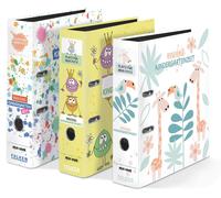Falken 10x Classeur à motifs pour maternelle Taches A4 dos 8cm assorti 22001192F