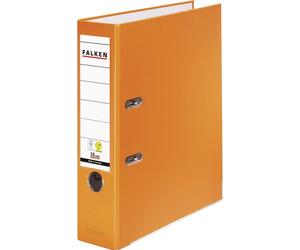 Falken 20x Classeur à levier PP A4 dos de 80mm VEGAN noir Orange 11286721007F