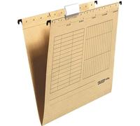 FALKEN 80004328 Dossiers suspendus UNIREG de 25 pièces brun natron