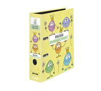 Falken Classeur pour maternelle avec pochette. Fabriqué en Allemagne. Largeur 8 cm, format A4, motif monstres