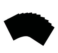 Falken Lot de 10 chemises à rabats pliées recy s DIN A4, couleur intense noire. Fabriqué en Allemagne. Classeurs scolaires.