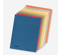 Falken Lot de 10 chemises à rabats recy s DIN A4, couleurs assorties. Fabriquées en Allemagne, idéales pour l'école et l'université