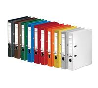 Falken lot de 10 classeurs Chromocolor. 5 cm DIN A4 assortis. Fabriqué en Allemagne. Classeur à anneaux, à lettres, de bureau, en plastique.