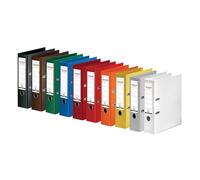 Falken lot de 10 classeurs Chromocolor. 8 cm DIN A4 assortis. Fabriqué en Allemagne. Classeur à anneaux, à lettres, de bureau, en plastique.